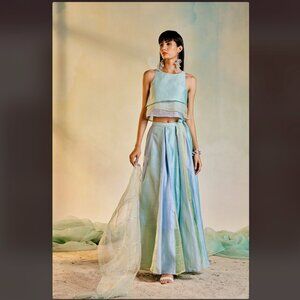 Charkhee pastel lehenga